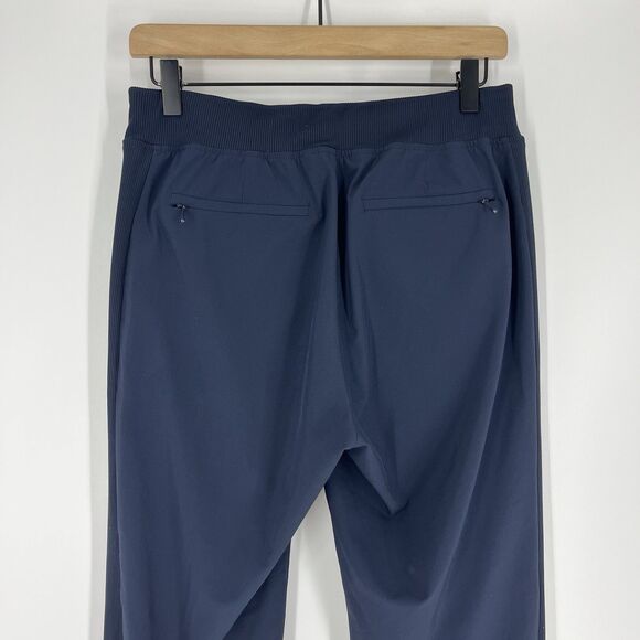 Athleta Pants Size 4 Womens Navy Brooklyn Ankle Pull On Travel Mid Rise Pockets - Picture 6 of 8